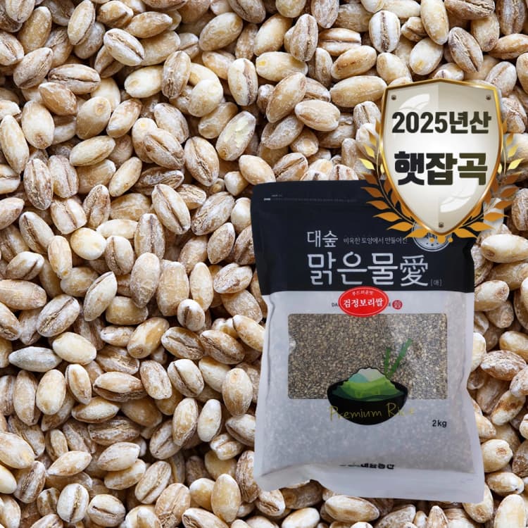 [대숲맑은물애] 흑보리 검정보리쌀