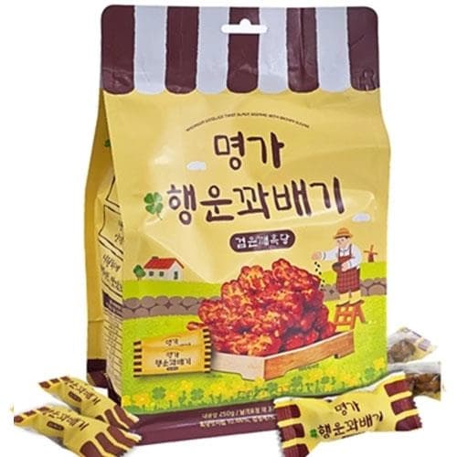 명가 행운꽈배기 검은깨흑당