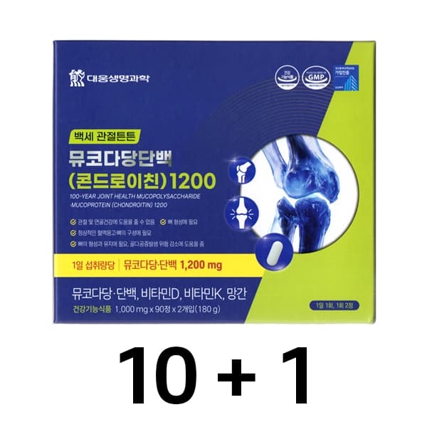 대웅 백세 관절튼튼 뮤코다당단백(콘드로이친)1200