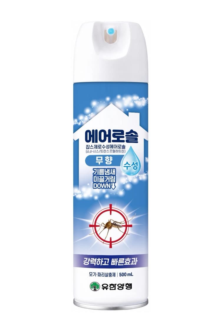 해피홈 제로 에어로솔 수성 무향 500ml (허가완료)