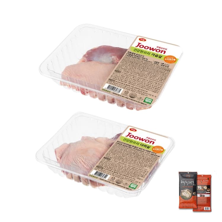 [하림 주원산오리] 무항생제 간편 오리 백숙 세트 1kg