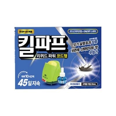 NEW 킬파프 리퀴드(코드형훈증기+교체용29ml)