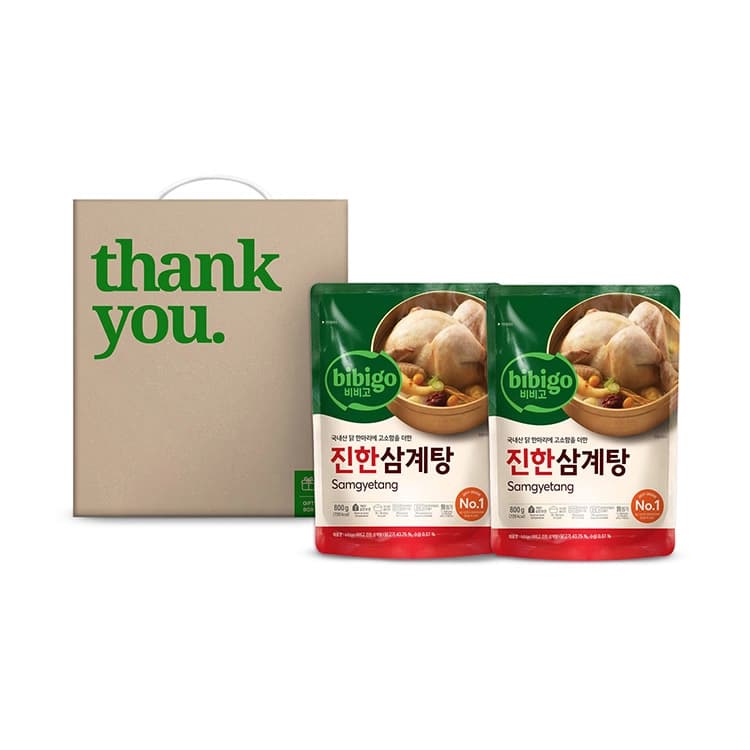 [비비고] NO1 비비고 삼계탕 2종세트 (공용케이스)
