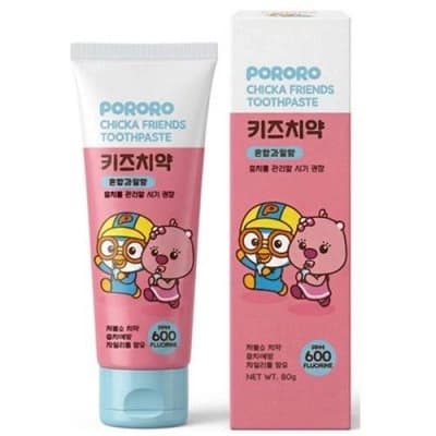 NEW 뽀로로 치카친구 키즈치약(저불소/혼합과일향)