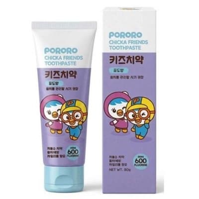 NEW 뽀로로 치카친구 키즈치약(저불소/포도향)