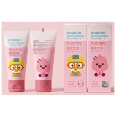 NEW 뽀로로는 치카친구 안심치약(무불소/천연딸기향)